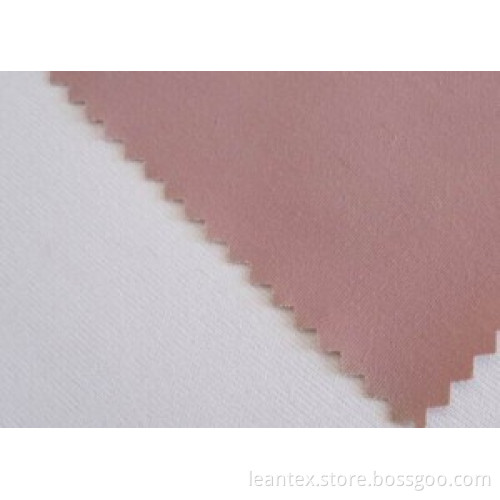 Microfiber peach skin fabric bonded with knit fabric